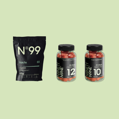 Starter Pack: 350g Matcha, and Collagen & Multi Mushroom Gummies